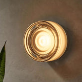 LumiGlo - Amber & Smokey Grey LED Wandlamp voor Modern Interieur
